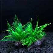 2 Pièces Plantes Artificielles pour Aquarium en Plastique,