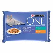 24x85g Chat Sensible poulet, thon Purina ONE nourriture