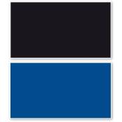 Amtra - Fond double noir et bleu blister 45x100cm