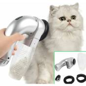 Ensoleille - Brosse électrique à nettoyer les poils pour animaux domestiques, Aspirateur pour Chien et Chat - Outil de Toilettage