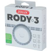 1 Roue d'exercice silencieuse pour cage Rody3 couleur blanche taille ø 14 cm x 5 cm . pour rongeur. Zolux Blanc