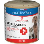 Articulations Pour chiens et chats, boîte de 60 comprimés. Francodex