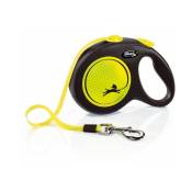 Flexi - Laisse New Neon l Tape 5 m black/ neon yellow CL31T5-251-S-NEOGE - Noir/Jaune
