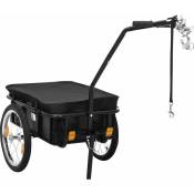 Vidaxl - Remorque de vélo/chariot à main 155x60x83 cm Acier Noir