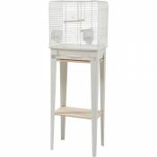 Cage et meuble CHIC LOFT. taille S. 38 x 24,5 x hauteur 113cm. couleur blanc.