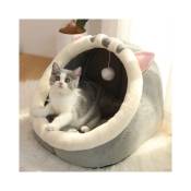 Fortuneville - Lit pour chat doux panier chaud pour animal de compagnie confortable chaton chaise longue coussin chat maison tente très doux petit