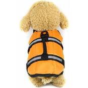 Gilet de sauvetage pour chien avec poignée de sauvetage (orange, l) Fei Yu