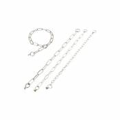 Ibaez - Colliers de chaîne en acier inoxydable chain necklace 76CM eslabon eslabon long