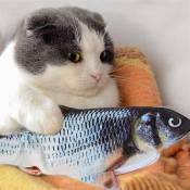 Jouet poisson carpe interactif et dansant chats