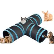L&h-cfcahl - Tunnel Chat Jeu Chat Tunnel Lapin Pet Tunnel Tube Tube Pliable Jouet pour Les Chats Lapins Chiens Chats