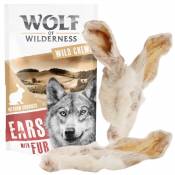 Oreilles de lapin avec poils (400g, 20 friandises) Wolf of Wilderness - pour chien