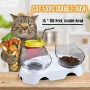 Pet Dog Cat Slow Feed Protect Spine Bowl Drinking Protection