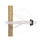 Gallagher - Isolateur ligne ruban TurboLine à fixer sur piquet en bois
