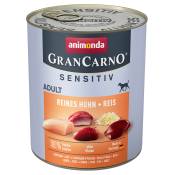 Lot Animonda GranCarno Adult Sensitive 24 x 800 g pour