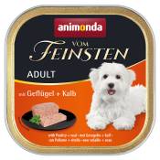 Lot animonda vom Feinsten 48 x 150 g pour chien - Adult sans céréales : volaille, veau
