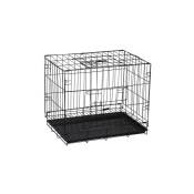 Springos - Enclos métallique pour animaux de compagnie, caisse de chien ou de chat xs, dimensions 50 x 42 x 34 cm.