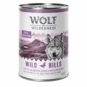 1x400g Wild Hills canard 0% céréales Wolf of Wilderness - Nourriture pour chien