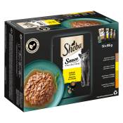 Multipack Sheba 12 x 85 g pour chat - Sauce Collection (canard, poulet, volaille, dinde)