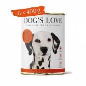 DOG'S LOVE Bœuf Classique, Lot de 6 (6 x 400 g)