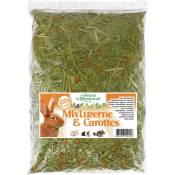 Ferme De Beaumont - Mix Luzerne et carottes Mélange de luzerne et carottes séchées lapins rongeurs