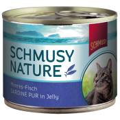 12x185g poisson sardine pure Schmusy Nature - Nourriture pour Chat