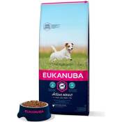 EUKANUBA Croquettes pour chien de petite race - 100% complet et equilibre - Sans arome artificiel ajoute - Au poulet - 15kg