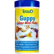 Guppy couleur mini flocons 75g - 250 ml Aliment pour les Guppies, platys, mollys, porte-épées Tetra