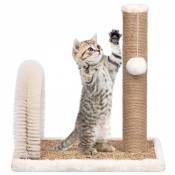 vidaXL Arbre à chat avec brosse de toilettage en arche