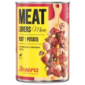 6x800g Josera Meatlovers Menu bœuf, pommes de terre - Pâtée pour chien