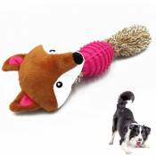 Ensoleille - Jouet en peluche pour chien, jouet à mâcher durable, jouet couineur et interactif pour chiots de petite à moyenne taille