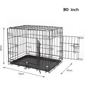 Sifree - Cage pour chien sur pied, Cage de transport