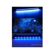 Trade Shop Traesio - Lampe à Immersion Led Pour Aquarium Tube Led T4 Dee Fish Light White Rgb Blue -50 Cm Bleu- - Bleu