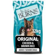 2x12kg Burns Adult & Senior Original poulet, riz brun - Croquettes pour chien