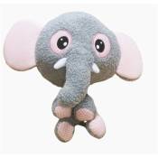 Animallparadise - Peluche Elly éléphant 30 cm, jouet pour chien Gris