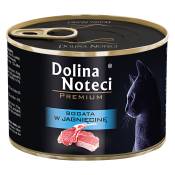 24 x 185 g Dolina Noteci Premium Rich in Agneau nourriture humide pour chats