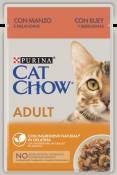 26x85 gr Cat Chow Adult Sachets au Boeuf & Aubergine