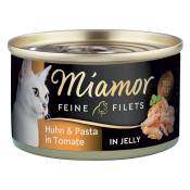 6x100g Miamor Filets fins poulet & pâtes nourriture pour chat humide