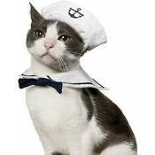Costume de marin pour animaux de compagnie pour chats