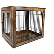 Maxxpet - Cage pour chien en bois 89x61x73 cm - Caisse pour chien - Cage pour chien pour la maison - Niche pour chien - Marron - brown