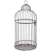 Aubry Gaspard - Cage à oiseaux ronde en métal vieilli