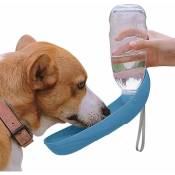 Fortuneville - Bouteille d'eau pour chien 550ML Bouteille d'eau de voyage pour chien Bol d'eau pour chat Facile à transporter Bouteille d'eau pour