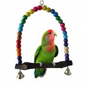 Zhouba coloré jouet pour oiseau Parrot balançoire