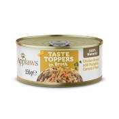 Applaws Taste Toppers en bouillon 6 x 156 g pour chien - poulet, légumes