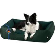 Zara lit pour chien, Panier corbeille, coussin de chien:XL, bottle-green (vert foncé) - Beddog