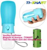 Bouteille D'eau Portable Pour Animaux De Compagnie Ti-smart™ 280ml Bleu