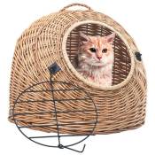 vidaXL Cage de transport pour chats 60x45x45 cm Saule
