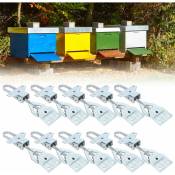10 Ensembles de connecteur de Ruche réglable boîte d'apiculture Boucle d'outil de Fixation de Ruche équipement d'apiculture