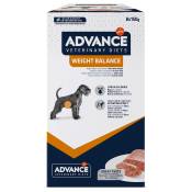 16x150g Advance Veterinary Diets Weight Balance - Pâtée pour chien