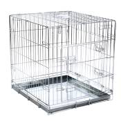 Cage Double Door pour chien / chat l55 P63 H61 cm - Cage métallique pour Chien