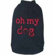 Doogy Classic - Pull Fantaisie chien Noir Oh My Dog Taille : T30